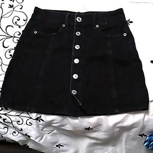 American Eagle Black denim skirt